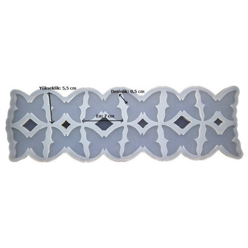 Epoksi Çoklu Kelebek Magnet Kalıbı Silikon EM404