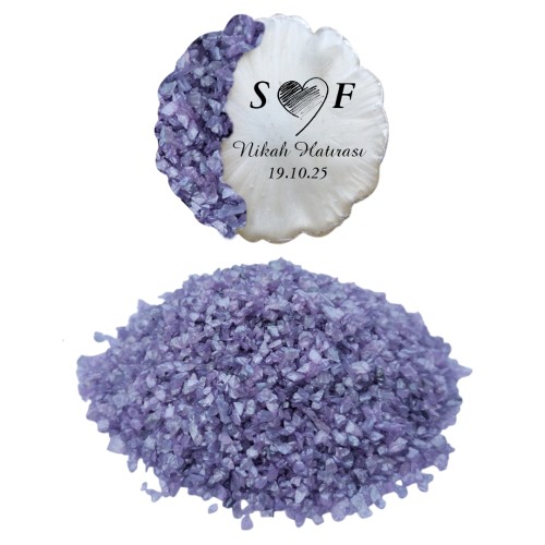 Epoksi Cam Kırığı Sedefli Lila - 1KG