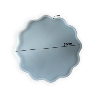 Epoksi Güneş Tepsi Kalıbı Silikon 33cm EM410