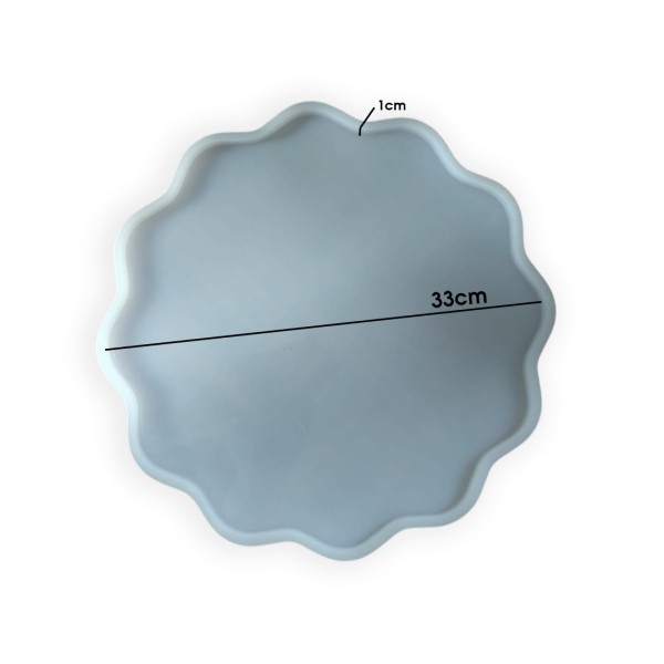 Epoksi Güneş Tepsi Kalıbı Silikon 33cm EM410
