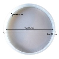 Epoksi Sehpa Kalıbı Yuvarlak Daire Sehpa Kalıbı Silikon 38,5cm ( Ön Sipariş 3-5 İş Günü )