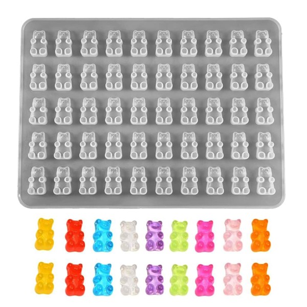 Epoksi Çoklu Jelibon Kalıbı Haribo Kalıbı Silikon 1.8x1cm