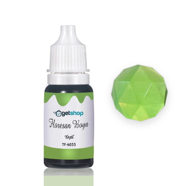 Epoksi Floresan Boya Pigment Floresan Yeşil – 15ml