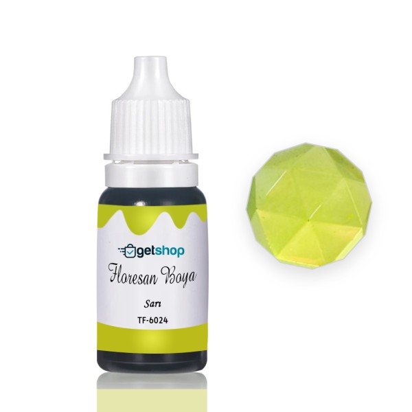 Epoksi Floresan Boya Pigment Floresan Sarı – 15ml