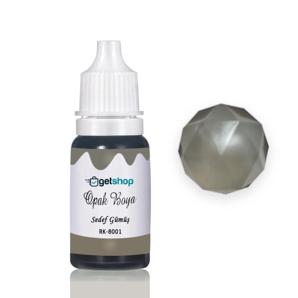 Epoksi Opak Boya Pigment Sedef Gümüş - 15ml