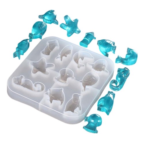 Epoksi Deniz Yıldızı Kalıbı Epoksi Deniz Canlıları Deniz Atı Kalıbı Balık Kalıbı Silikon