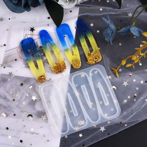 Epoksi Çoklu Toka Kalıbı Oval Toka Kalıbı Silikon 7cm