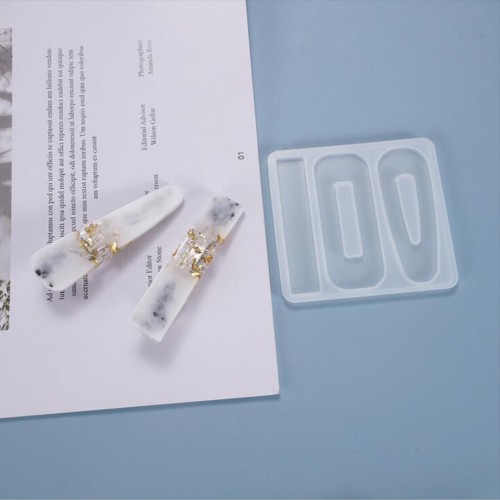 Epoksi Toka Kalıbı Oval Toka Kalıbı Dikdörtgen Toka Kalıbı Silikon 6.2cm