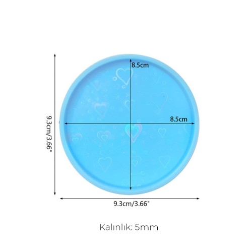 Epoksi Yuvarkak Bardak Altlığı Desenli Bardak Altı Hologram Kalıbı Silikon 8.5x8.5cm GT9488 Epoksi Yuvarkak Bardak Altlığı Desenli Bardak Altı Hologram Kalıbı Silikon 8.5x8.5cm GT9488