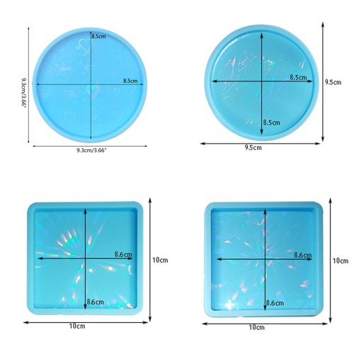 Epoksi Hologram Kalıbı Hologram Bardak Altlığı Kalıbı Silikon Seti 4 Parça Epoksi Hologram Kalıbı Hologram Bardak Altlığı Kalıbı Silikon Seti 4 Parça