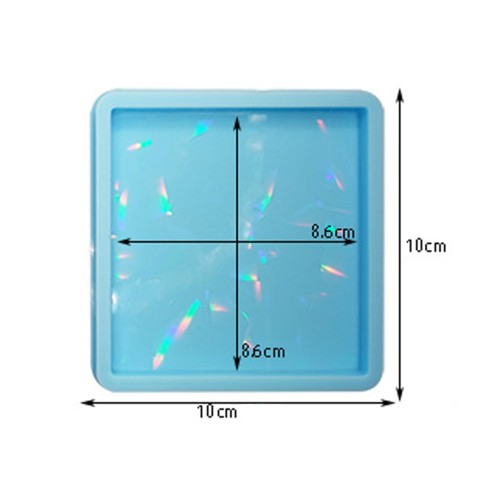 Epoksi Kare Bardak Altlığı Desenli Bardak Altı Hologram Kalıbı Silikon 8.5x8.5cm GT9484 Epoksi Kare Bardak Altlığı Desenli Bardak Altı Hologram Kalıbı Silikon 8.5x8.5cm GT9484
