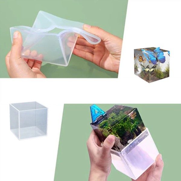 Epoksi Küp Kalıbı Silikon 5cm