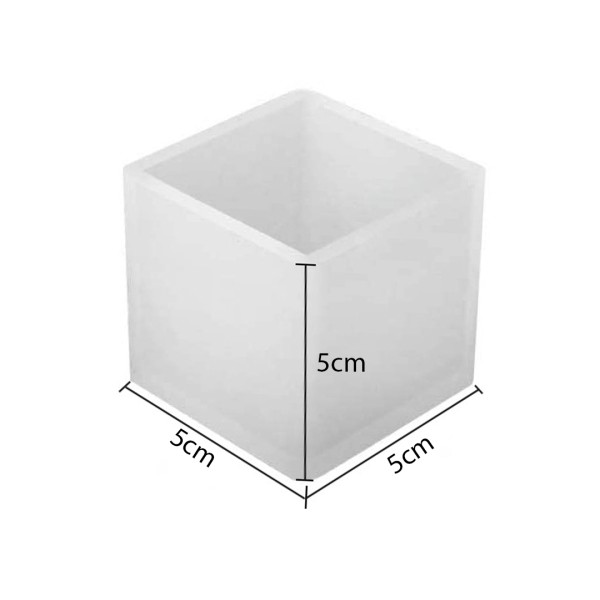 Epoksi Küp Kalıbı Silikon 5cm