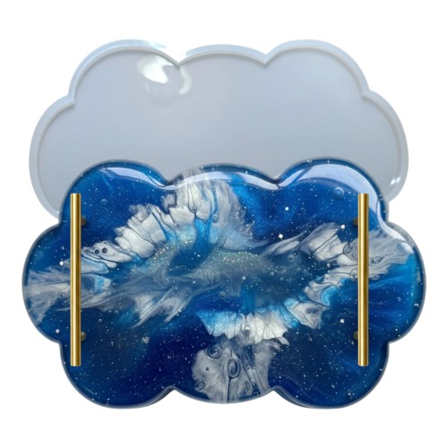 Epoksi Bulut Tepsi Kalıbı Silikon 37x23cm