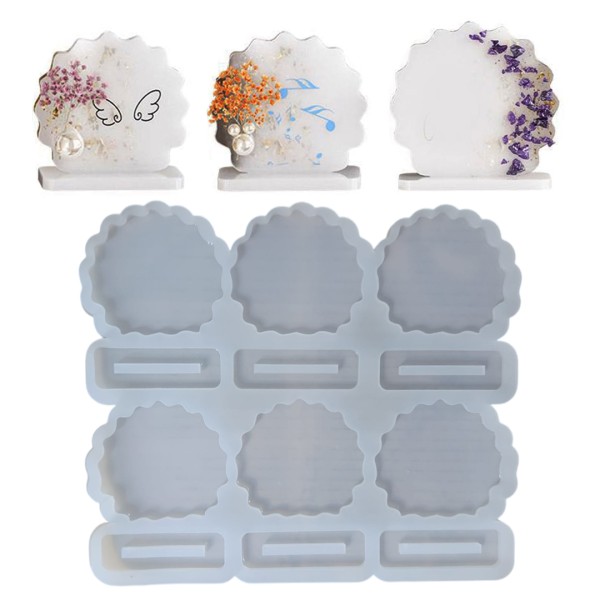 Epoksi Magnet Kalıbı Ayaklı Masa Süsü Çoklu Magnet Kalıbı Silikon 8x7.4cm