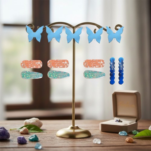 Epoksi Toka Kalıbı Çoklu Model Toka Kalıbı Silikon 6.5cm