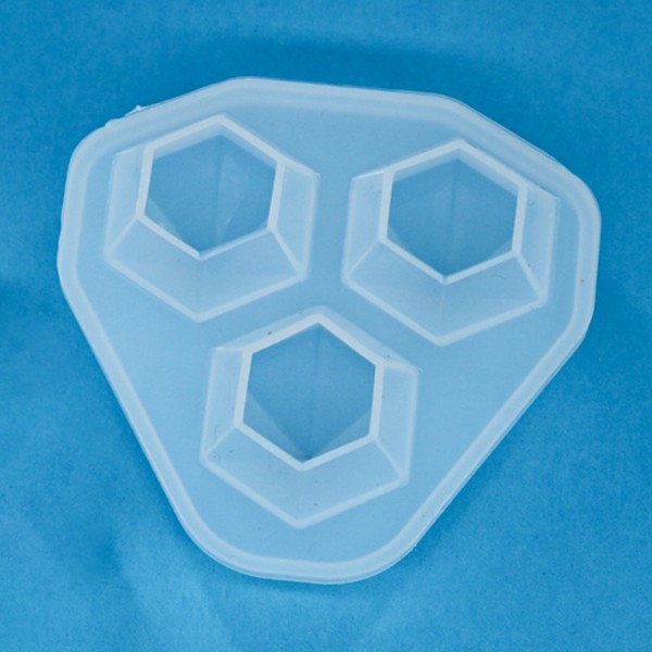 Epoksi Elmas Kolye Kalıbı Kristal Elmas Küpe Kalıbı Silikon 1.8x1.3cm