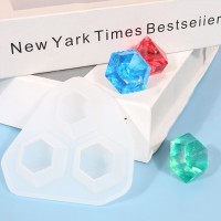 Epoksi Elmas Kolye Kalıbı Kristal Elmas Küpe Kalıbı Silikon 1.8x1.3cm