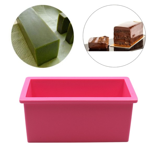 Epoksi Dikdörtgen Obje Kalıbı Dikdörtgen Pasta Kalıbı Derin Dikdörtgen Sabun Kalıbı 15x7.5x6cm