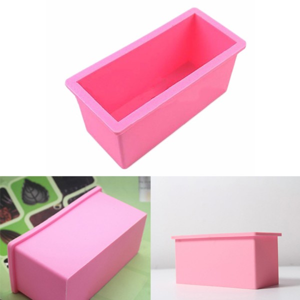 Epoksi Dikdörtgen Obje Kalıbı Dikdörtgen Pasta Kalıbı Derin Dikdörtgen Sabun Kalıbı 15x7.5x6cm