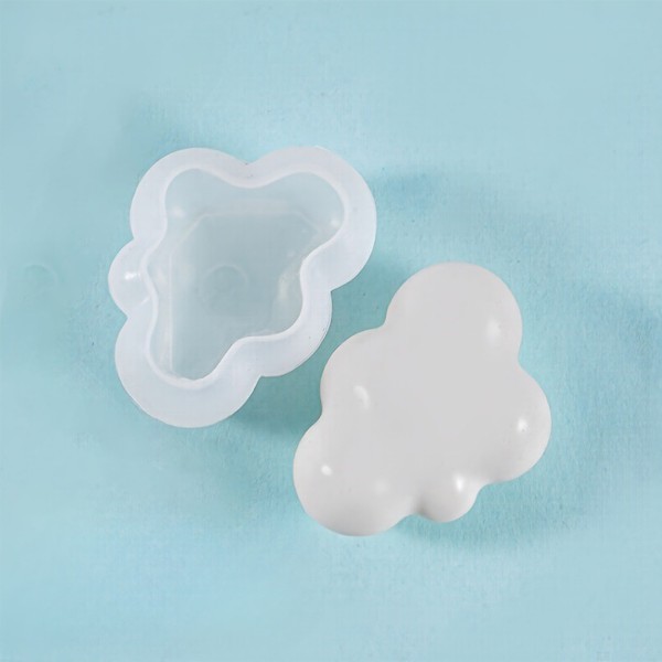 Epoksi 3D Bulut Kalıbı Küçük Boy Bulut Kalıbı Silikon 4.8x3.5cm