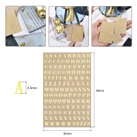 Epoksi Harf Sticker Çıkartmalı Sticker Harf Gold 45mm