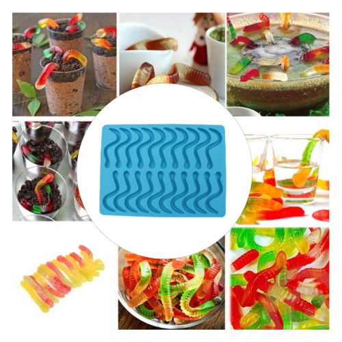 Epoksi Şekerleme Jelibon Kalıbı Solucan Jelibon Kalıbı Çikolata Solucan Kalıbı - Damlalık Esans Hediyeli Epoksi Şekerleme Jelibon Kalıbı Solucan Jelibon Kalıbı Çikolata Solucan Kalıbı - Damlalık Esans Hediyeli