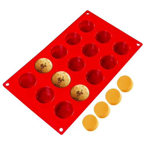 Epoksi Yuvarlak Daire Kalıbı Yuvarlak Kek Kalıbı Çoklu Yuvarlak Çikolata Kalıbı Silikon 4x4x2cm