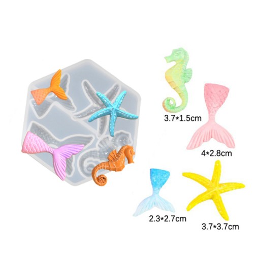 Epoksi Deniz Kabuğu Anahtarlık Deniz Atı Kalıbı Yunus Kuyruğu Kalıbı Silikon GT9657 Epoksi Deniz Kabuğu Anahtarlık Deniz Atı Kalıbı Yunus Kuyruğu Kalıbı Silikon GT9657