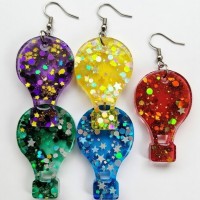 Epoksi Çoklu Kapadokya Balonu Kalıbı Balon Küpe Kolye Kalıbı Silikon 2.2x1.5cm