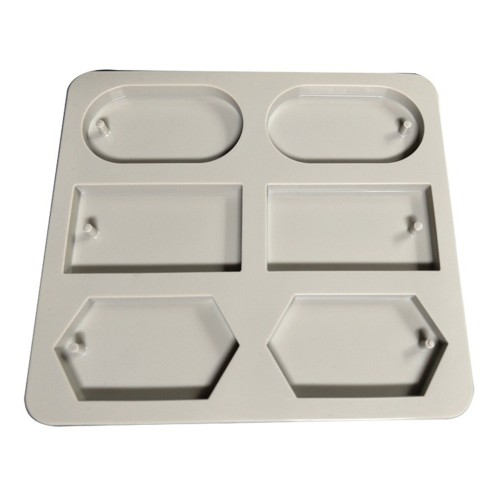 Sabun Kalıbı Oval Altıgen Dikdörtgen Sabun Kalıbı Kalp Taş Tozu Kalıbı Silikon GT283