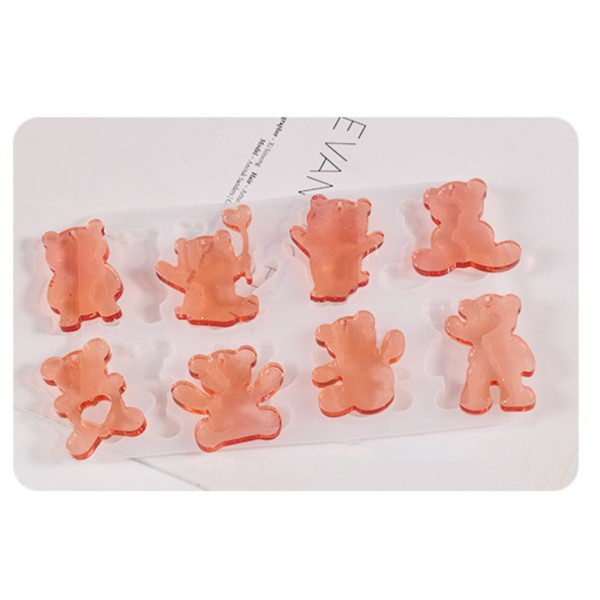 Epoksi Ayıcık Kalıbı Ayı Anahtarlık Kalıbı Ayıcık Kolye Kalıbı Silikon GT9654