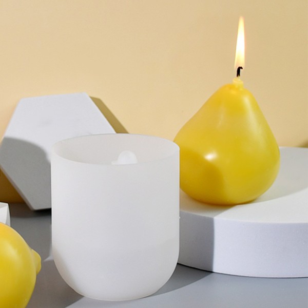 Epoksi Armut Kalıbı Mum Armut Kalıbı Taş Tozu Armut Kalıbı Silikon 8.2x7.3cm