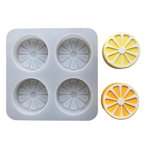 Epoksi Portakal Kalıbı Mum Portakal Kalıbı Sabun Portakal Taş Tozu Kalıbı Silikon 7x7x2.5cm