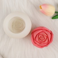 Epoksi Gül Kalıbı Mum Gül Kalıbı Şakayık Kalıbı Taş Tozu Gül Kalıbı Silikon 6.1x5.1cm GT9626