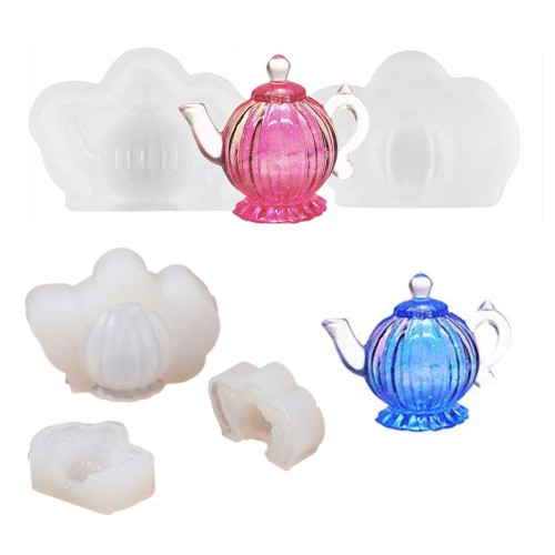 Epoksi Çaydanlık Kalıbı 3D Minyatür Mini Boy Demlik Kalıbı Silikon 2x1.6cm