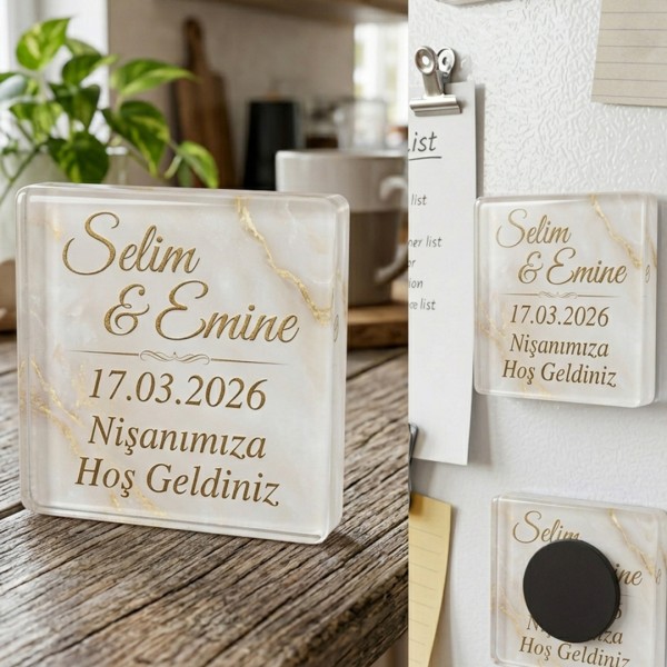 Epoksi Çoklu Kare Magnet Kalıbı Silikon 5x5cm