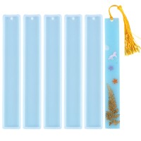 Epoksi Kitap Ayracı Kalıbı Büyük Boy Kitap Ayracı Kalıbı Silikon 19.5x3.1cm 5 Adet