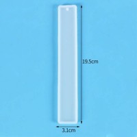 Epoksi Kitap Ayracı Kalıbı Büyük Boy Kitap Ayracı Kalıbı Silikon 19.5x3.1cm 5 Adet