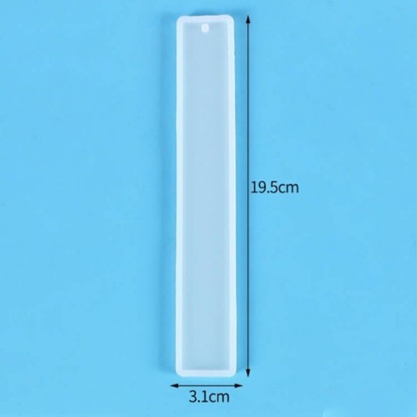 Epoksi Kitap Ayracı Kalıbı Büyük Boy Kitap Ayracı Kalıbı Silikon 19.5x3.1cm 5 Adet