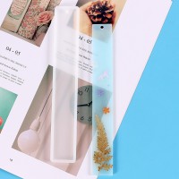 Epoksi Kitap Ayracı Kalıbı Büyük Boy Kitap Ayracı Kalıbı Silikon 19.5x3.1cm 5 Adet