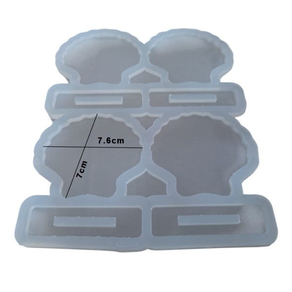 Epoksi İstiridye Magnet Kalıbı Ayaklı Deniz Kabuğu Masa Süsü Kalıbı Silikon 7.6x7cm Epoksi İstiridye Magnet Kalıbı Ayaklı Deniz Kabuğu Masa Süsü Kalıbı Silikon 7.6x7cm