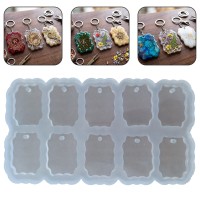 Epoksi Anahtarlık Kalıbı Osmanlı Motif Temalı Anahtarlık Kalıbı Silikon 4x2.8cm
