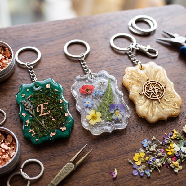 Epoksi Anahtarlık Kalıbı Osmanlı Motif Temalı Anahtarlık Kalıbı Silikon 4x2.8cm