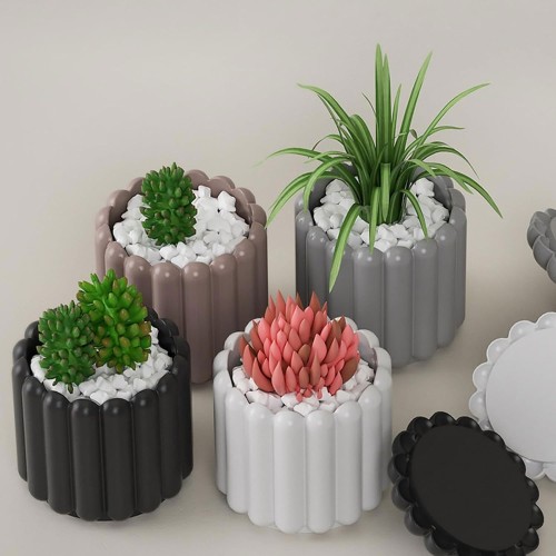 Epoksi Saksı Kalıbı Takı Kutusu Kalıbı Mücevher Kutusu Taş Tozu Kalıbı Silikon 10.4x9.1cm