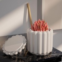Epoksi Saksı Kalıbı Takı Kutusu Kalıbı Mücevher Kutusu Taş Tozu Kalıbı Silikon 10.4x9.1cm