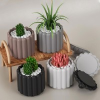 Epoksi Saksı Kalıbı Takı Kutusu Kalıbı Mücevher Kutusu Taş Tozu Kalıbı Silikon 10.4x9.1cm
