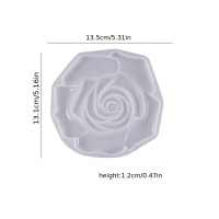 Epoksi Bardak Altı Kabartmalı Gül Desenli Bardak Altlığı Taş Tozu Kalıbı 13.5x13.1x1.2cm Epoksi Bardak Altı Kabartmalı Gül Desenli Bardak Altlığı Taş Tozu Kalıbı 13.5x13.1x1.2cm