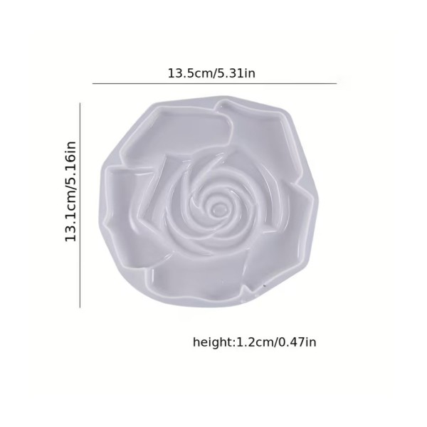 Epoksi Bardak Altı Kabartmalı Gül Desenli Bardak Altlığı Taş Tozu Kalıbı 13.5x13.1x1.2cm Epoksi Bardak Altı Kabartmalı Gül Desenli Bardak Altlığı Taş Tozu Kalıbı 13.5x13.1x1.2cm