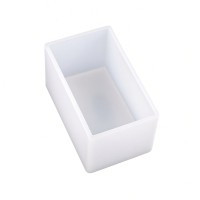 Epoksi Dikdörtgen Kalıbı Sabun Dikdörtgen Taş Tozu Kalıbı Silikon 10x6x6cm